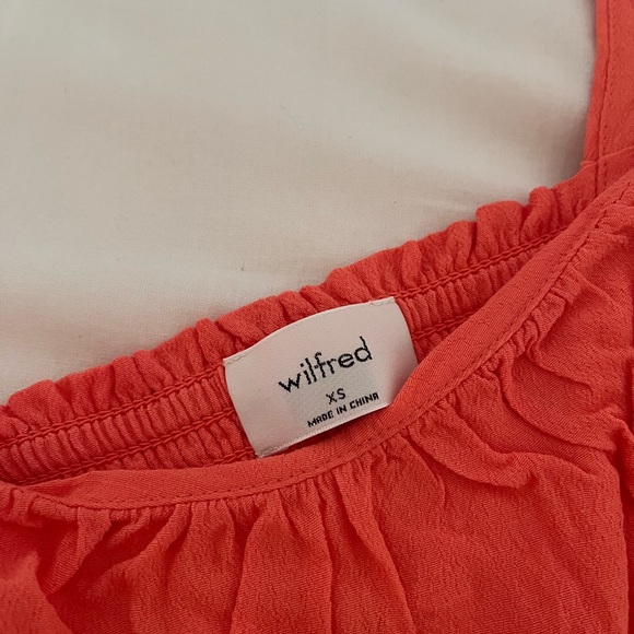 Aritzia Wilfred Pandora Blouse Pink - Picture 2 of 7